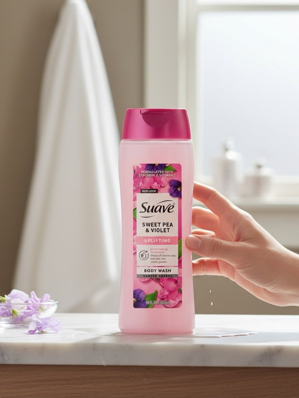 S8: Suave Sweet Pea & Violet Body Wash (18 fl oz)